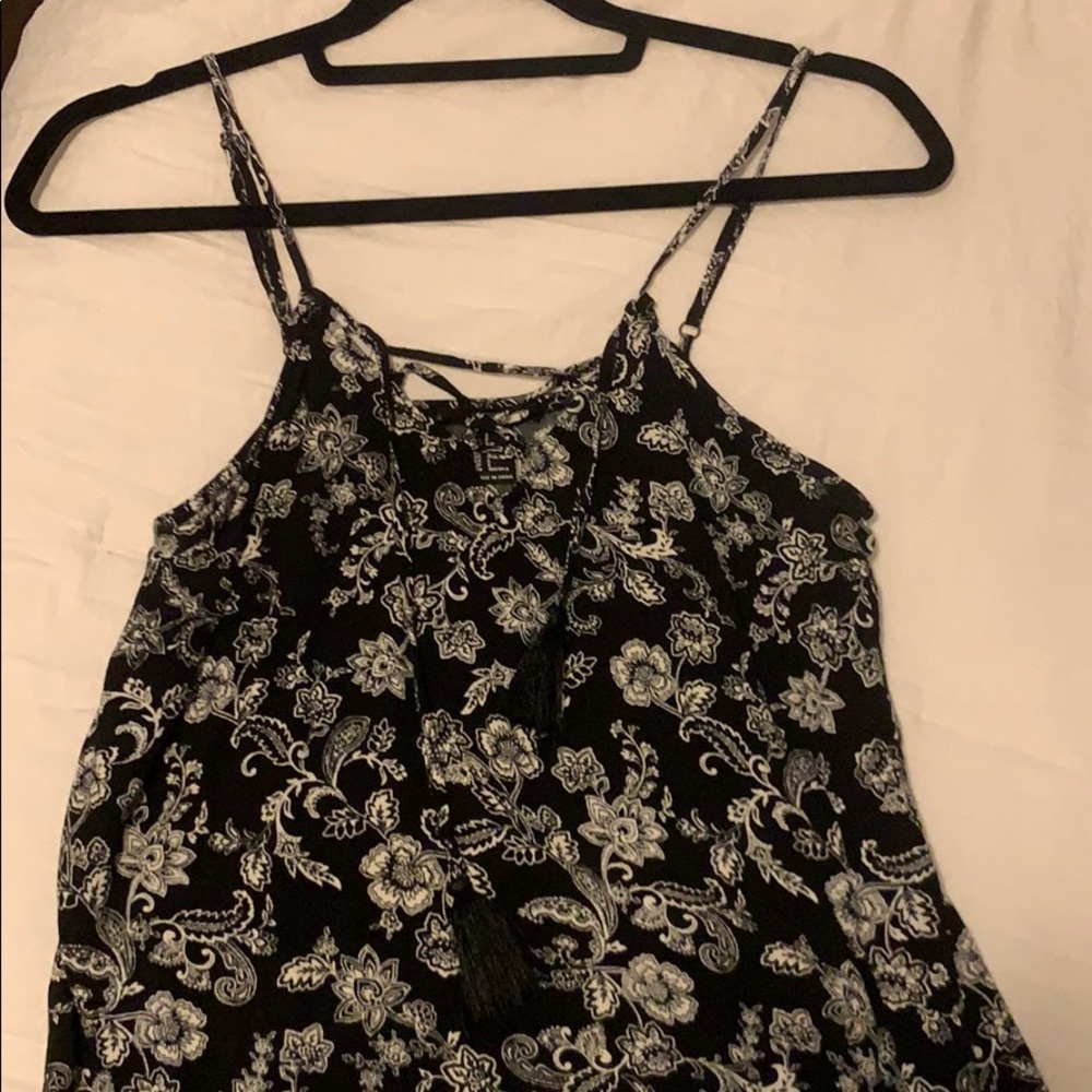 A black and white top